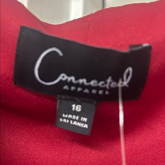 Connected Apparel Floral Maxi Dress - Red and Cream - Picture 2 of 6